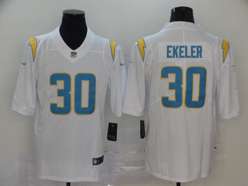 Men Los Angeles Chargers #30 Ekeler White Nike Vapor Untouchable Stitched Limited NFL Jerseys->los angeles chargers->NFL Jersey